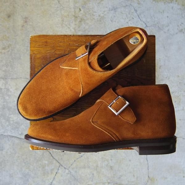 極美品★チャーチ 85D/UK8.5【ダイナイトソール仕様★ジョージブーツ/103ラスト】チャッカブーツ/スエード/茶/メンズ/Church's★e723