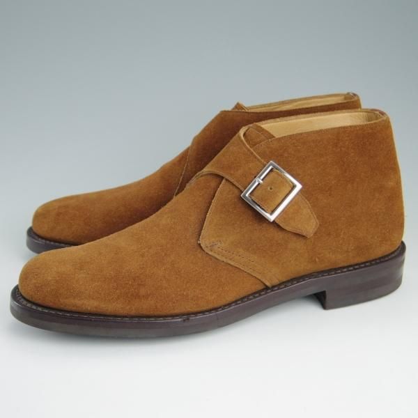 極美品★チャーチ 85D/UK8.5【ダイナイトソール仕様★ジョージブーツ/103ラスト】チャッカブーツ/スエード/茶/メンズ/Church's★e723