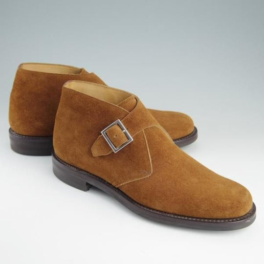 極美品★チャーチ 85D/UK8.5【ダイナイトソール仕様★ジョージブーツ/103ラスト】チャッカブーツ/スエード/茶/メンズ/Church's★e723