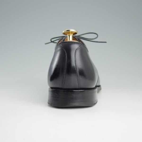 極上★チャーチ 65F/UK6.5【貴重★半カラス仕上げ/パンチドキャップトゥ】116ラスト/4都市ロゴ/カーフ/黒/メンズ/Church's★e724