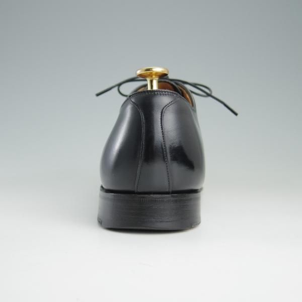 極上★チャーチ 65F/UK6.5【貴重★半カラス仕上げ/パンチドキャップトゥ】116ラスト/4都市ロゴ/カーフ/黒/メンズ/Church's★e724