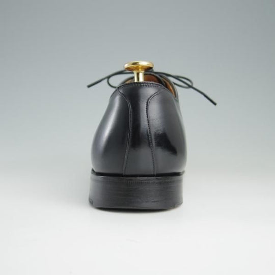 極上★チャーチ 65F/UK6.5【貴重★半カラス仕上げ/パンチドキャップトゥ】116ラスト/4都市ロゴ/カーフ/黒/メンズ/Church's★e724