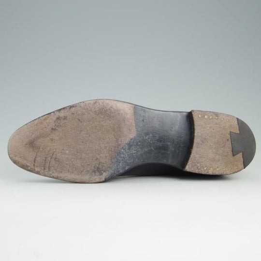 極上★チャーチ 65F/UK6.5【貴重★半カラス仕上げ/パンチドキャップトゥ】116ラスト/4都市ロゴ/カーフ/黒/メンズ/Church's★e724