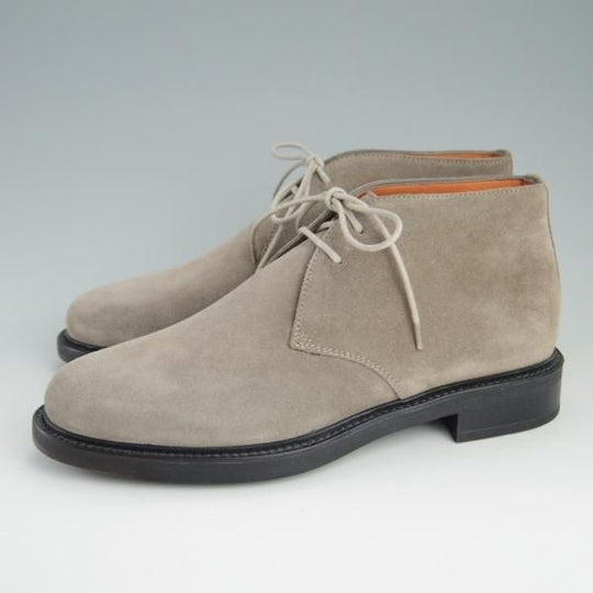新品★(伊)サントーニ SIZE 5.5【★チャッカブーツ】スエード/薄茶/Santoni★e725
