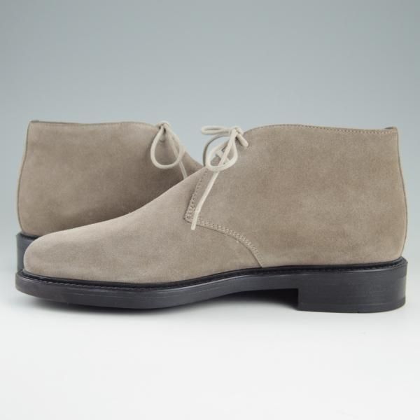 新品★(伊)サントーニ SIZE 5.5【★チャッカブーツ】スエード/薄茶/Santoni★e725