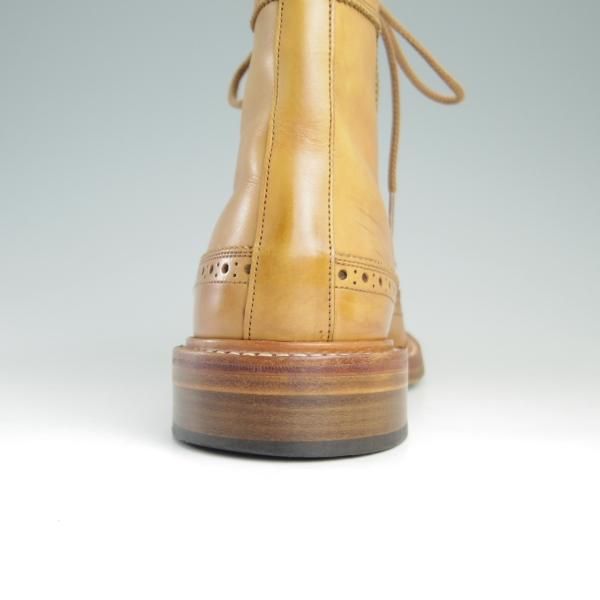 美品★トリッカーズ SIZE 6【★カントリーブーツ/Galosh】M7309/ロングウイング/カーフ/薄茶/メンズ/Tricker's★e727