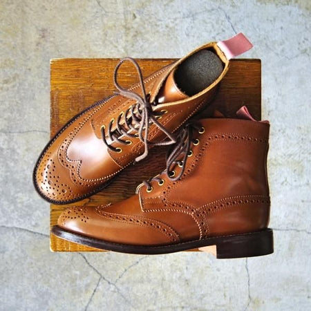 ほぼ未使用★トリッカーズ(レディース) SIZE 6【★カントリーブーツ/L5180】カーフ/茶/Tricker's★e729