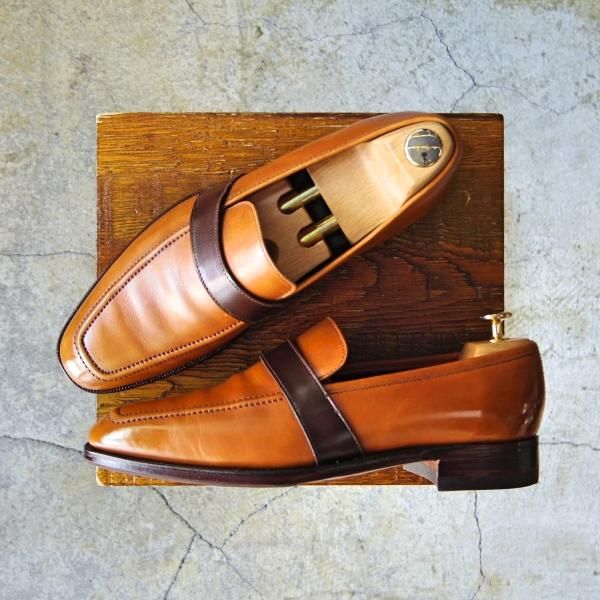 美品★(英)アルフレッド・サージェント UK6.5【貴重★(英)Kilgour別注/キルガー】フルストラップ/ローファー/茶/Alfred Sargent★e732