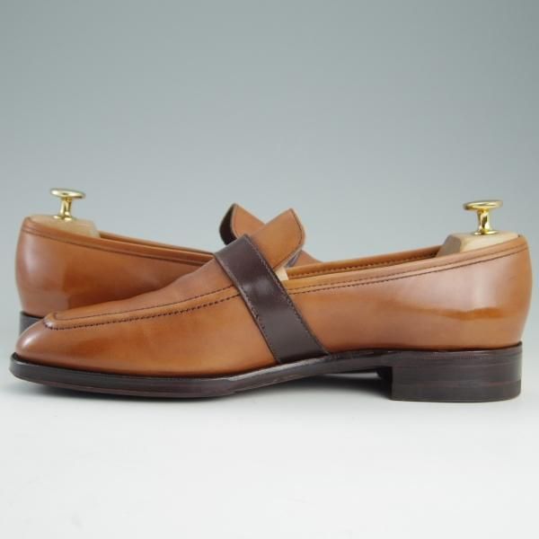 美品★(英)アルフレッド・サージェント UK6.5【貴重★(英)Kilgour別注/キルガー】フルストラップ/ローファー/茶/Alfred Sargent★e732