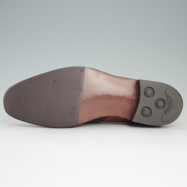 美品★(英)アルフレッド・サージェント UK6.5【貴重★(英)Kilgour別注/キルガー】フルストラップ/ローファー/茶/Alfred Sargent★e732