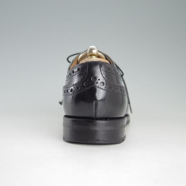 極上★チャーチ(レディース) SIZE 38【定価￥86,900-★バーウッド/BURWOOD W】ポリッシュドバインダーカーフ/黒/Church's★e734