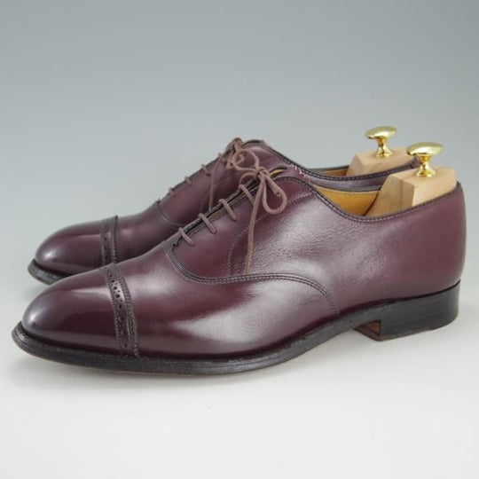 極上★オールデン 8.5E【貴重★パンチドキャップトゥ/905/ハンプトンラスト】カーフ/赤茶/メンズ/Alden★e735