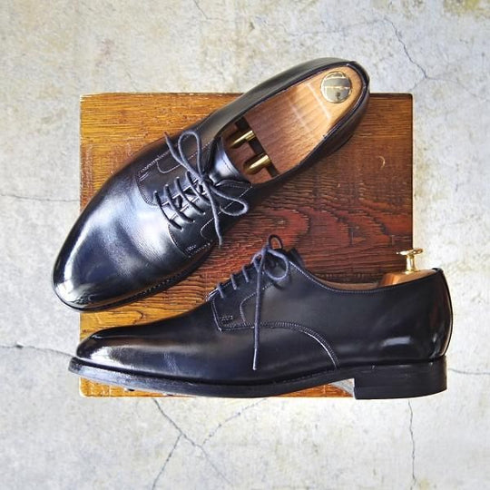 美品★ロイドフットウェア 8E【ダイナイトソール仕様★(英)BARKER製/バーカー】Vシリーズ/プレーントゥ/カーフ/黒/Lloyd Footwear★e738