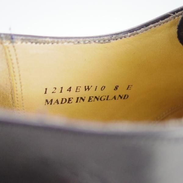 美品★ロイドフットウェア 8E【ダイナイトソール仕様★(英)BARKER製/バーカー】Vシリーズ/プレーントゥ/カーフ/黒/Lloyd Footwear★e738