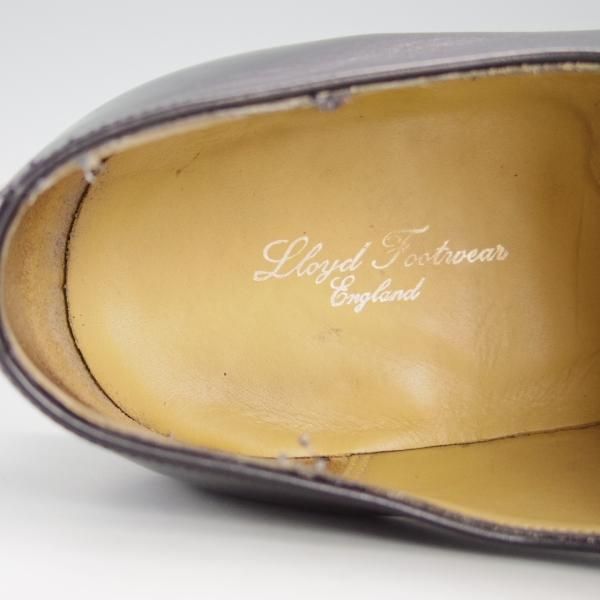 美品★ロイドフットウェア 8E【ダイナイトソール仕様★(英)BARKER製/バーカー】Vシリーズ/Uチップ/カーフ/黒/Lloyd Footwear★e739