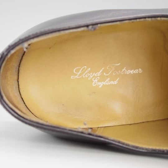 美品★ロイドフットウェア 8E【ダイナイトソール仕様★(英)BARKER製/バーカー】Vシリーズ/Uチップ/カーフ/黒/Lloyd Footwear★e739