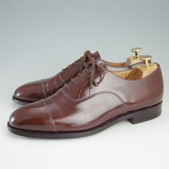 極上★チャーチ 75F/UK7.5【コンサル同仕様★73ラスト/BALMORAL】ストレートチップ/ポリッシュドバインダーカーフ/メンズ/Church's★e744