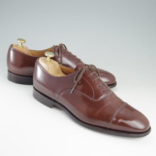 極上★チャーチ 75F/UK7.5【コンサル同仕様★73ラスト/BALMORAL】ストレートチップ/ポリッシュドバインダーカーフ/メンズ/Church's★e744