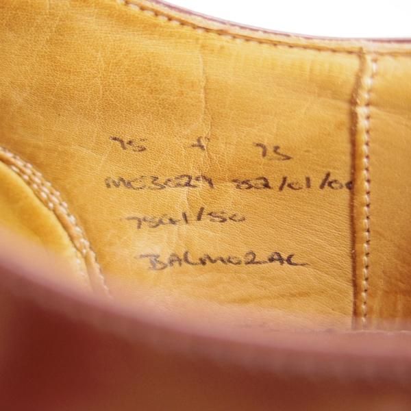 極上★チャーチ 75F/UK7.5【コンサル同仕様★73ラスト/BALMORAL】ストレートチップ/ポリッシュドバインダーカーフ/メンズ/Church's★e744