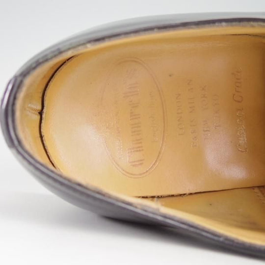 極上★チャーチ 60G/UK6【定価￥130,900-★コンサル/CONSUL】173ラスト/5都市ロゴ/ストレートチップ/黒/メンズ/Church's★e745