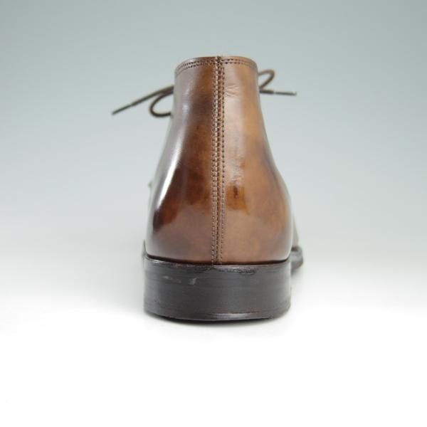 極美品★ジョンロブ 8.5E【ミュージアムカーフ仕様★チャッカブーツ/UPPINGHAM】1306ラスト/パリジャンブラウン/茶/JOHN LOBB★e746