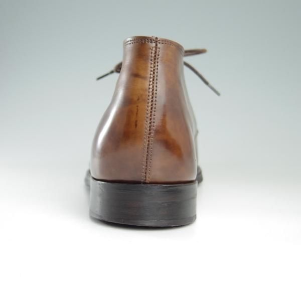 極美品★ジョンロブ 8.5E【ミュージアムカーフ仕様★チャッカブーツ/UPPINGHAM】1306ラスト/パリジャンブラウン/茶/JOHN LOBB★e746