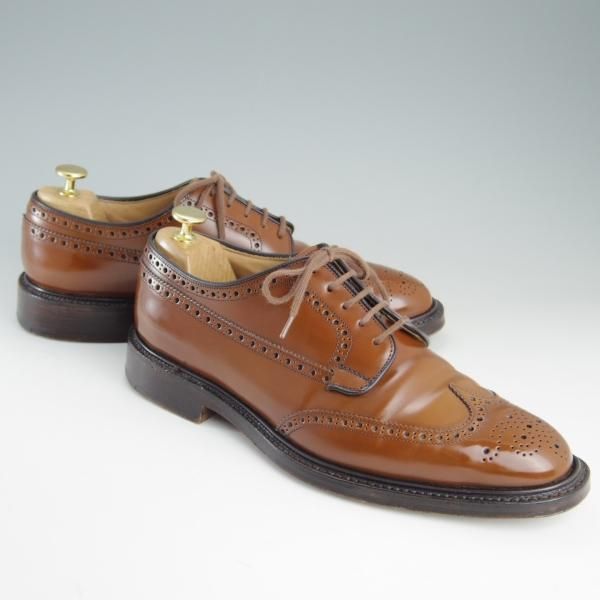美品★チャーチ 80F/UK8【定価￥103,400-★GRAFTON/173ラスト】グラフトン/5都市ロゴ/フルブローグ/サンダルウッド/茶/Church's★e748