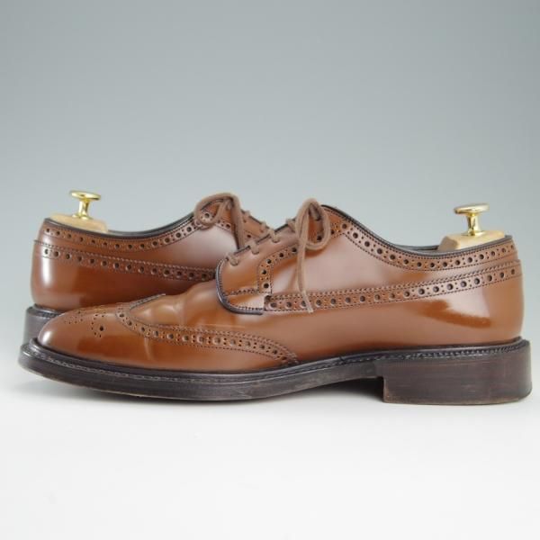 美品★チャーチ 80F/UK8【定価￥103,400-★GRAFTON/173ラスト】グラフトン/5都市ロゴ/フルブローグ/サンダルウッド/茶/Church's★e748