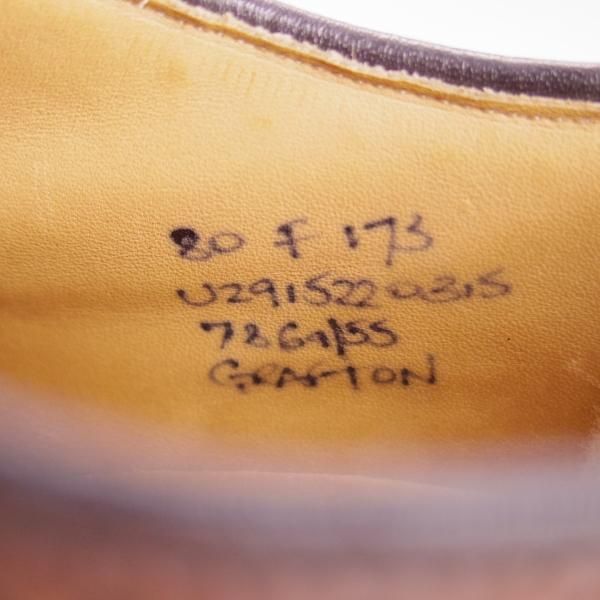 美品★チャーチ 80F/UK8【定価￥103,400-★GRAFTON/173ラスト】グラフトン/5都市ロゴ/フルブローグ/サンダルウッド/茶/Church's★e748