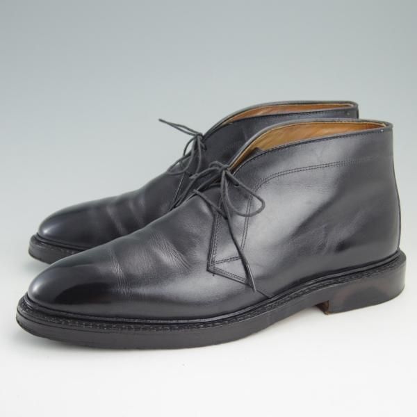 極美品★(米)アレンエドモンズ 7E【★(米)ラルフローレン別注/Ralph Lauren】チャッカブーツ/カーフ/黒/メンズ/ALLEN EDMONDS★e756