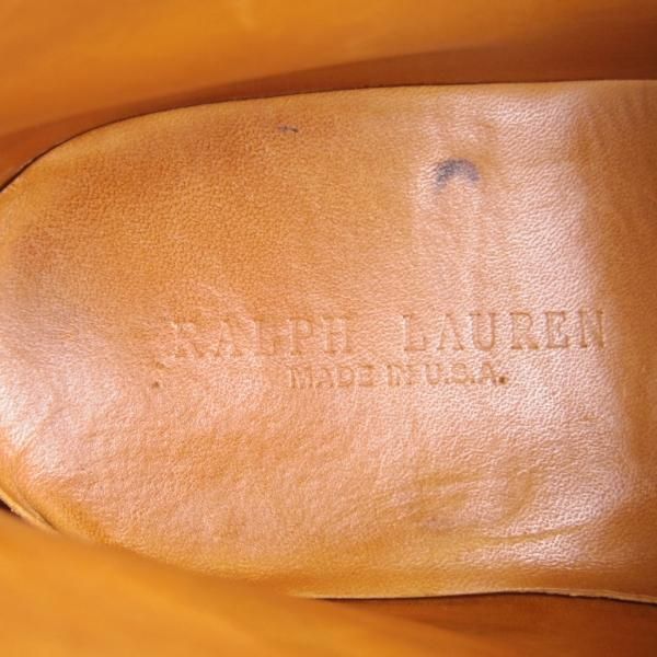 極美品★(米)アレンエドモンズ 7E【★(米)ラルフローレン別注/Ralph Lauren】チャッカブーツ/カーフ/黒/メンズ/ALLEN EDMONDS★e756