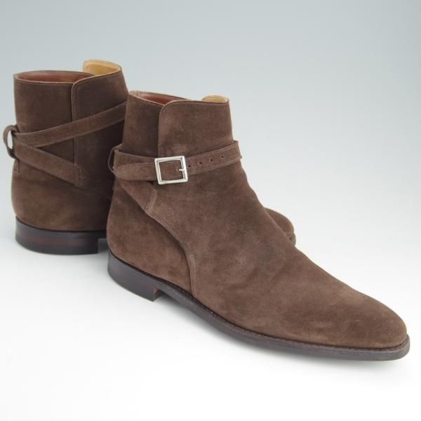 美品★クロケット&ジョーンズ 8.5D【ハンドグレードライン★ダイナイトソール仕様/BRIGSTOCK】ジョッパーブーツ/Crockett&Jones★e757