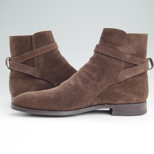 美品★クロケット&ジョーンズ 8.5D【ハンドグレードライン★ダイナイトソール仕様/BRIGSTOCK】ジョッパーブーツ/Crockett&Jones★e757