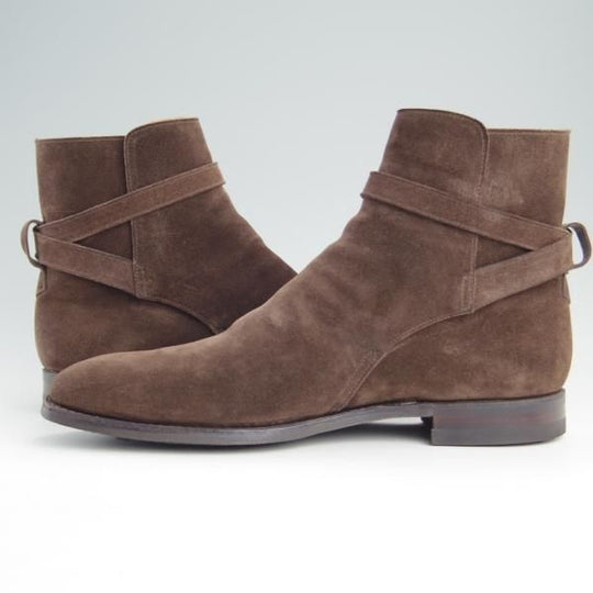 美品★クロケット&ジョーンズ 8.5D【ハンドグレードライン★ダイナイトソール仕様/BRIGSTOCK】ジョッパーブーツ/Crockett&Jones★e757