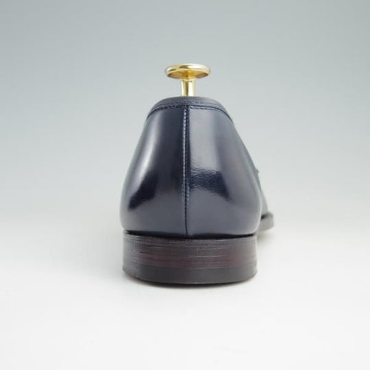 極美品★クロケット&ジョーンズ 7E【貴重★(英)ポールスミスコレクション別注/Paul Smith】コインローファー/紺/Crockett&Jones★e758