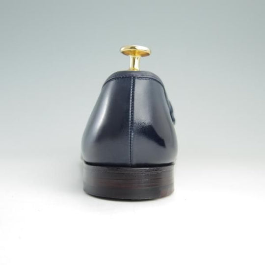 極美品★クロケット&ジョーンズ 7E【貴重★(英)ポールスミスコレクション別注/Paul Smith】コインローファー/紺/Crockett&Jones★e758