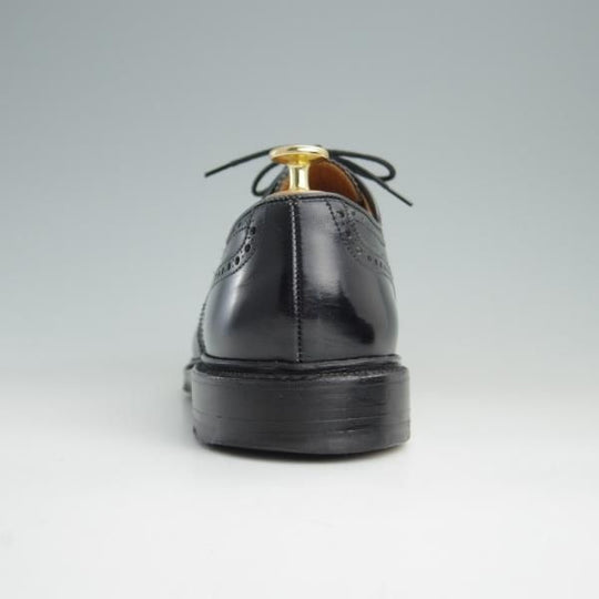 極上★クロケット&ジョーンズ UK8.5/US9E【★(米)ラルフローレン別注/POLO Ralph Lauren】フルブローグ/カーフ/黒/Crockett&Jones★e759