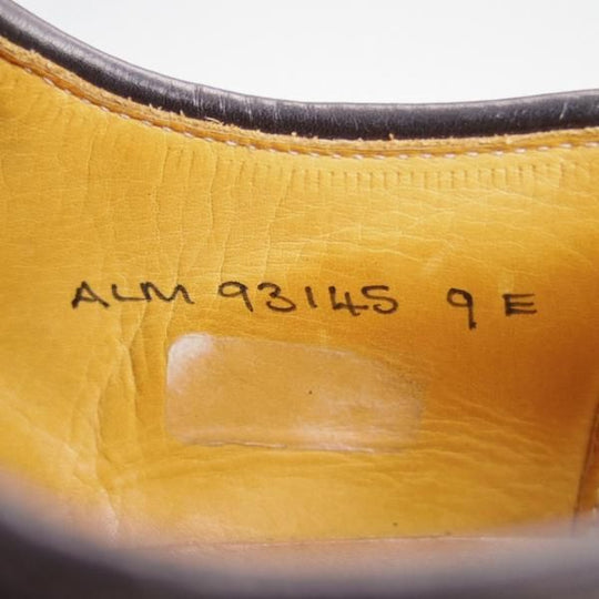 極上★クロケット&ジョーンズ UK8.5/US9E【★(米)ラルフローレン別注/POLO Ralph Lauren】フルブローグ/カーフ/黒/Crockett&Jones★e759