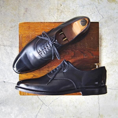 美品★アレンエドモンズ 8D【★プレーントゥ/CARLYLE】カーライル/カーフ/黒/メンズ/ALLEN EDMONDS★e761