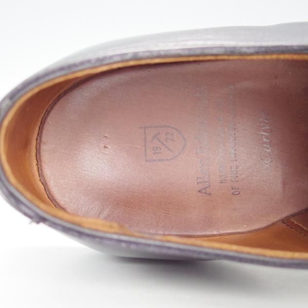 美品★アレンエドモンズ 8D【★プレーントゥ/CARLYLE】カーライル/カーフ/黒/メンズ/ALLEN EDMONDS★e761