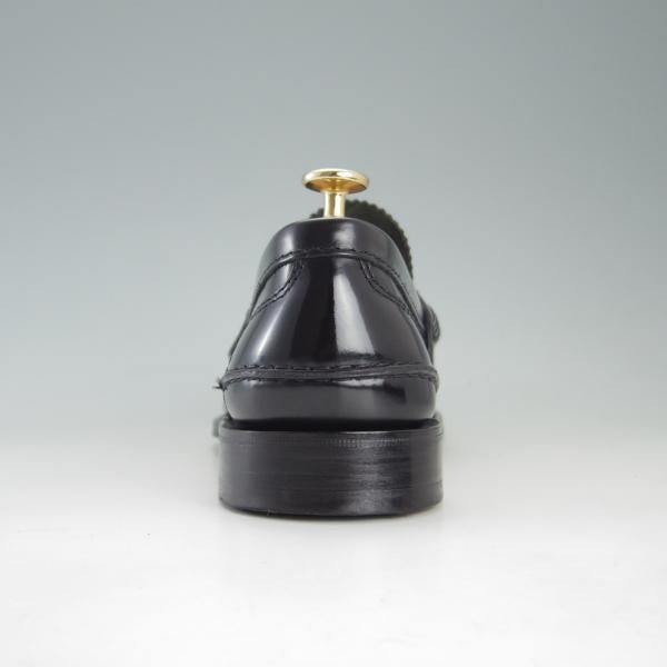 極美品★チャーチ 75F/UK7.5【★コインローファー/TUNBRIDGE】126ラスト/5都市ロゴ/ポリッシュドバインダーカーフ/黒/Church's★e763