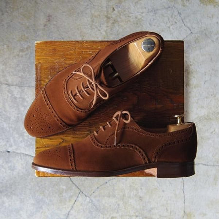 極上★クロケット&ジョーンズ 6.5EX【★ロイドフットウェア別注/CHAIRMAN】236ラスト/セミブローグ/Lloyd Footwear/Crockett&Jones★e765