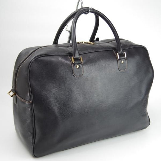 極上★(英)ダンヒル/dunhill【★レザー/ボストンバッグ】メンズ/ビジネス/バッグ/黒/革/鞄★N5557