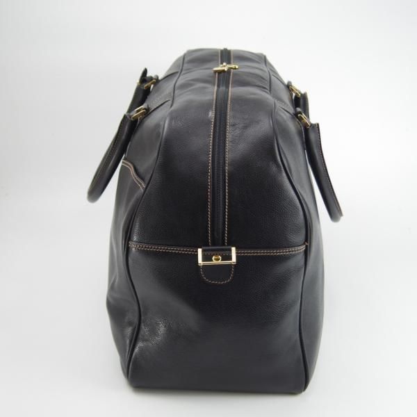 極上★(英)ダンヒル/dunhill【★レザー/ボストンバッグ】メンズ/ビジネス/バッグ/黒/革/鞄★N5557
