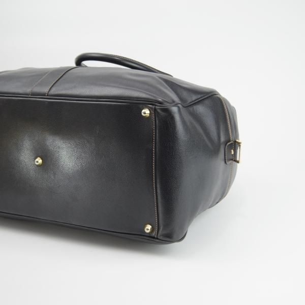 極上★(英)ダンヒル/dunhill【★レザー/ボストンバッグ】メンズ/ビジネス/バッグ/黒/革/鞄★N5557