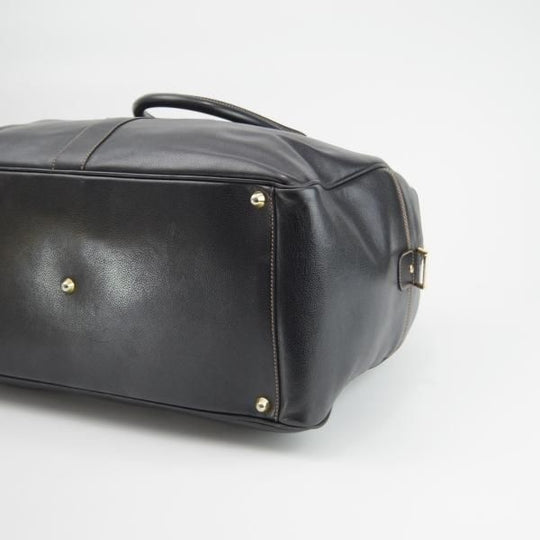 極上★(英)ダンヒル/dunhill【★レザー/ボストンバッグ】メンズ/ビジネス/バッグ/黒/革/鞄★N5557