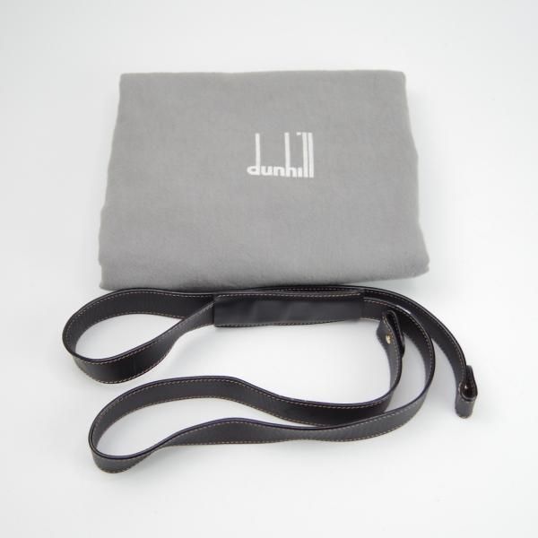 極上★(英)ダンヒル/dunhill【★レザー/ボストンバッグ】メンズ/ビジネス/バッグ/黒/革/鞄★N5557