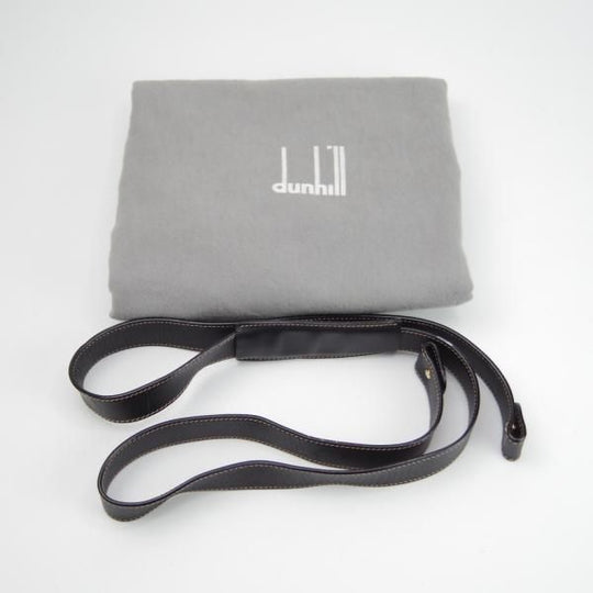 極上★(英)ダンヒル/dunhill【★レザー/ボストンバッグ】メンズ/ビジネス/バッグ/黒/革/鞄★N5557