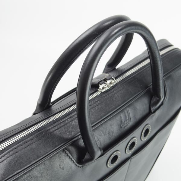 極上★(英)ダンヒル/dunhill【★レザー/ブリーフケース】メンズ/ビジネス/バッグ/黒/革/鞄★N5558