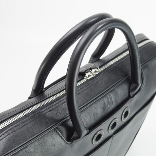 極上★(英)ダンヒル/dunhill【★レザー/ブリーフケース】メンズ/ビジネス/バッグ/黒/革/鞄★N5558